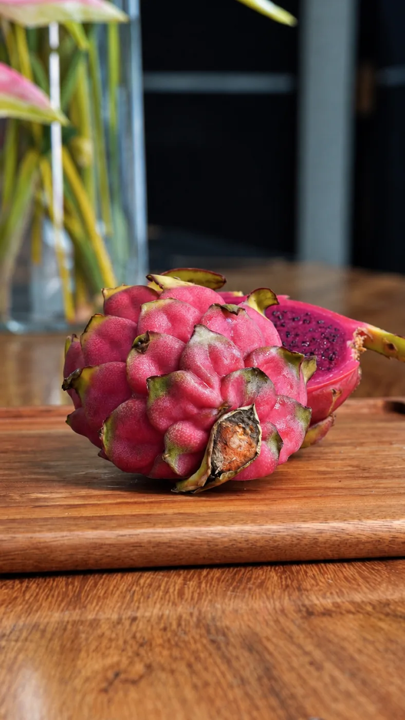 Dragon fruit tropical fruit in Puerto Viejo, Costa Rica